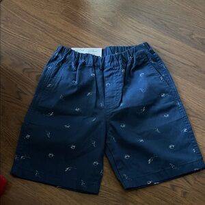 Navy Blue Patterned boys shorts